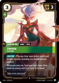 Janna - Savior [Spiritforged] | Card Merchant Takapuna