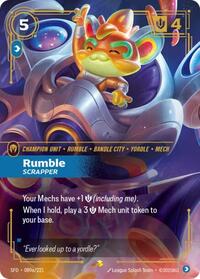 Rumble - Scrapper (Alternate Art) [Spiritforged] | Card Merchant Takapuna