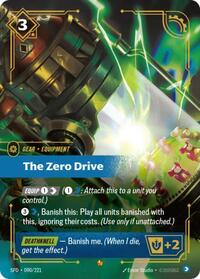 The Zero Drive [Spiritforged] | Card Merchant Takapuna