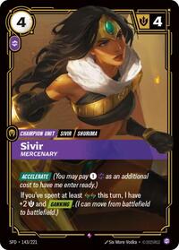 Sivir - Mercenary [Spiritforged] | Card Merchant Takapuna
