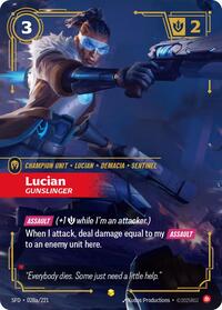 Lucian - Gunslinger (Alternate Art) [Spiritforged] | Card Merchant Takapuna