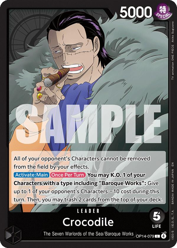 Crocodile (OP14-079) [The Azure Sea's Seven] | Card Merchant Takapuna