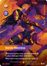 Sivir - Battle Mistress (Overnumbered) [Spiritforged] | Card Merchant Takapuna