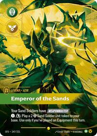 Azir - Emperor of the Sands (Overnumbered) [Spiritforged] | Card Merchant Takapuna