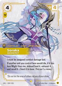 Soraka - Wanderer (Signature) [Spiritforged] | Card Merchant Takapuna
