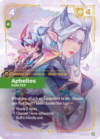Aphelios - Exalted (Overnumbered) [Spiritforged] | Card Merchant Takapuna