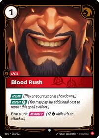 Blood Rush [Spiritforged] | Card Merchant Takapuna