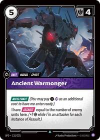 Ancient Warmonger [Spiritforged] | Card Merchant Takapuna