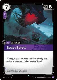 Beast Below [Spiritforged] | Card Merchant Takapuna