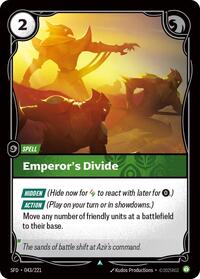 Emperor's Divide [Spiritforged] | Card Merchant Takapuna