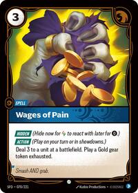 Wages of Pain [Spiritforged]
