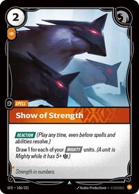 Show of Strength [Spiritforged] | Card Merchant Takapuna