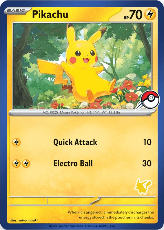 Pikachu (Blue Border) [My First Battle] | Card Merchant Takapuna