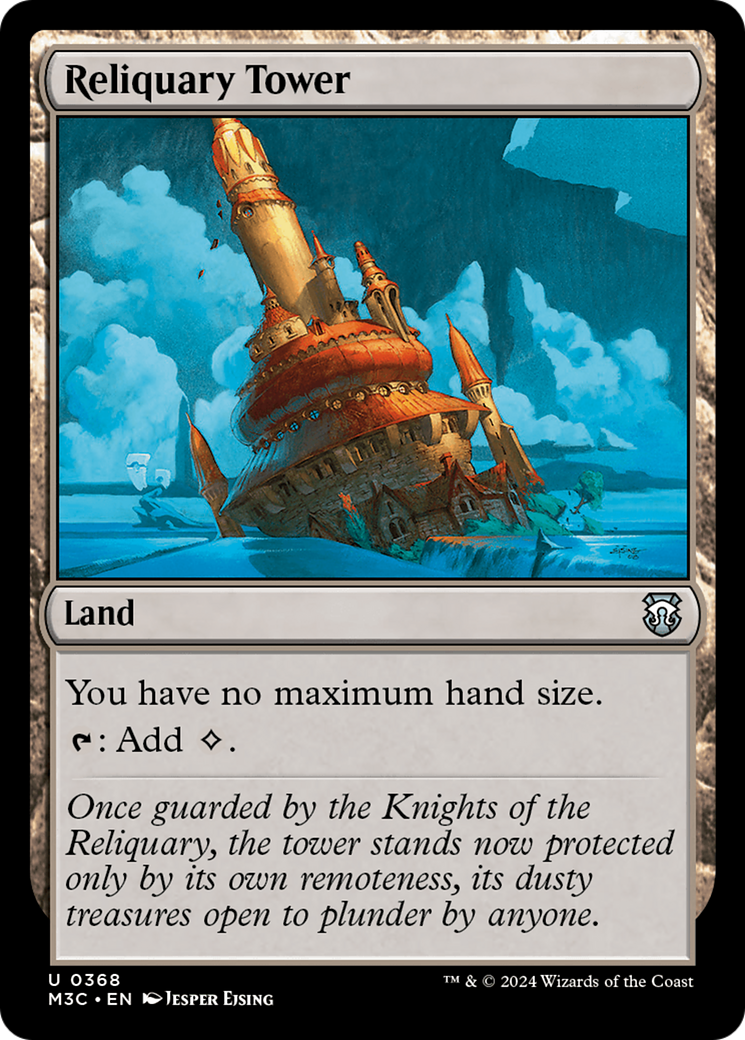 Reliquary Tower (Ripple Foil) [Modern Horizons 3 Commander] | Card Merchant Takapuna