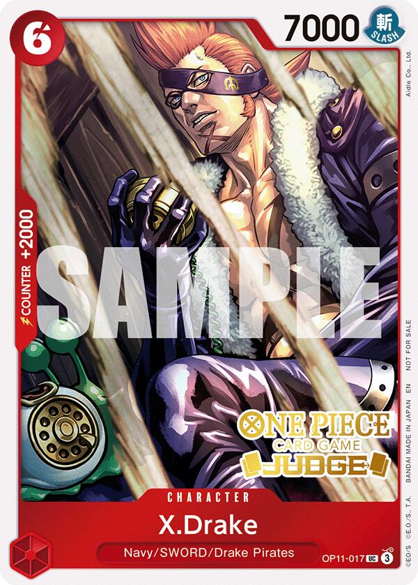 X.Drake (Judge Pack Vol. 7) [One Piece Promotion Cards] | Card Merchant Takapuna