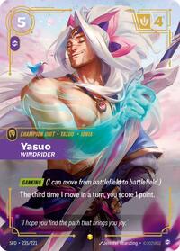 Yasuo - Windrider (Overnumbered) [Spiritforged] | Card Merchant Takapuna