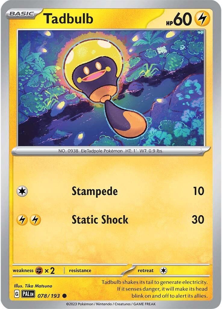 Tadbulb (078/193) [Scarlet & Violet: Paldea Evolved] | Card Merchant Takapuna