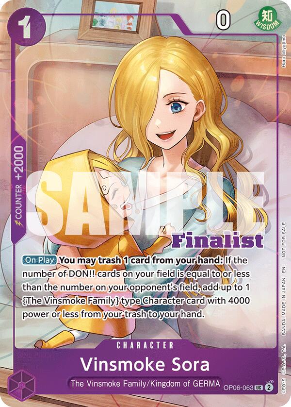 Vinsmoke Sora (CS 25-26 Finalist Card Set 2) [One Piece Promotion Cards] | Card Merchant Takapuna