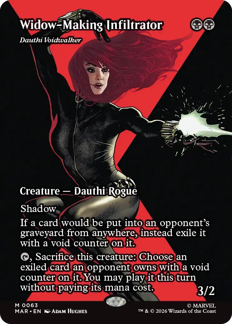 Widow-Making Infiltrator - Dauthi Voidwalker (Borderless) [Marvel Universe: Eternal-Legal] | Card Merchant Takapuna