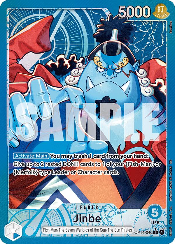 Jinbe (OP14-040) (Alternate Art) [The Azure Sea's Seven] | Card Merchant Takapuna