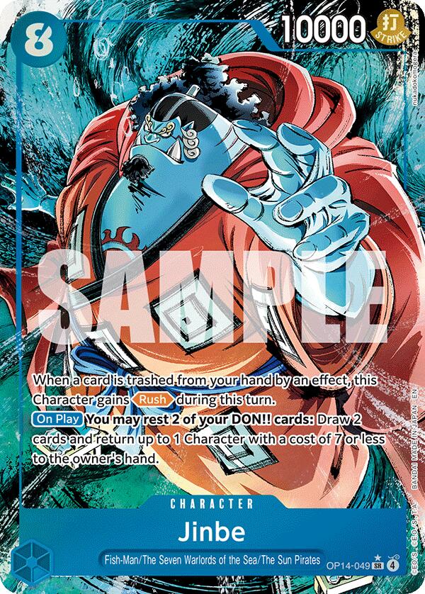 Jinbe (OP14-049) (Alternate Art) [The Azure Sea's Seven] | Card Merchant Takapuna