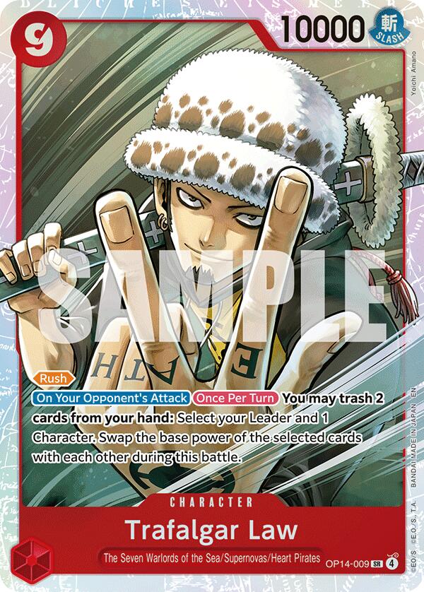 Trafalgar Law (OP14-009) [The Azure Sea's Seven] | Card Merchant Takapuna