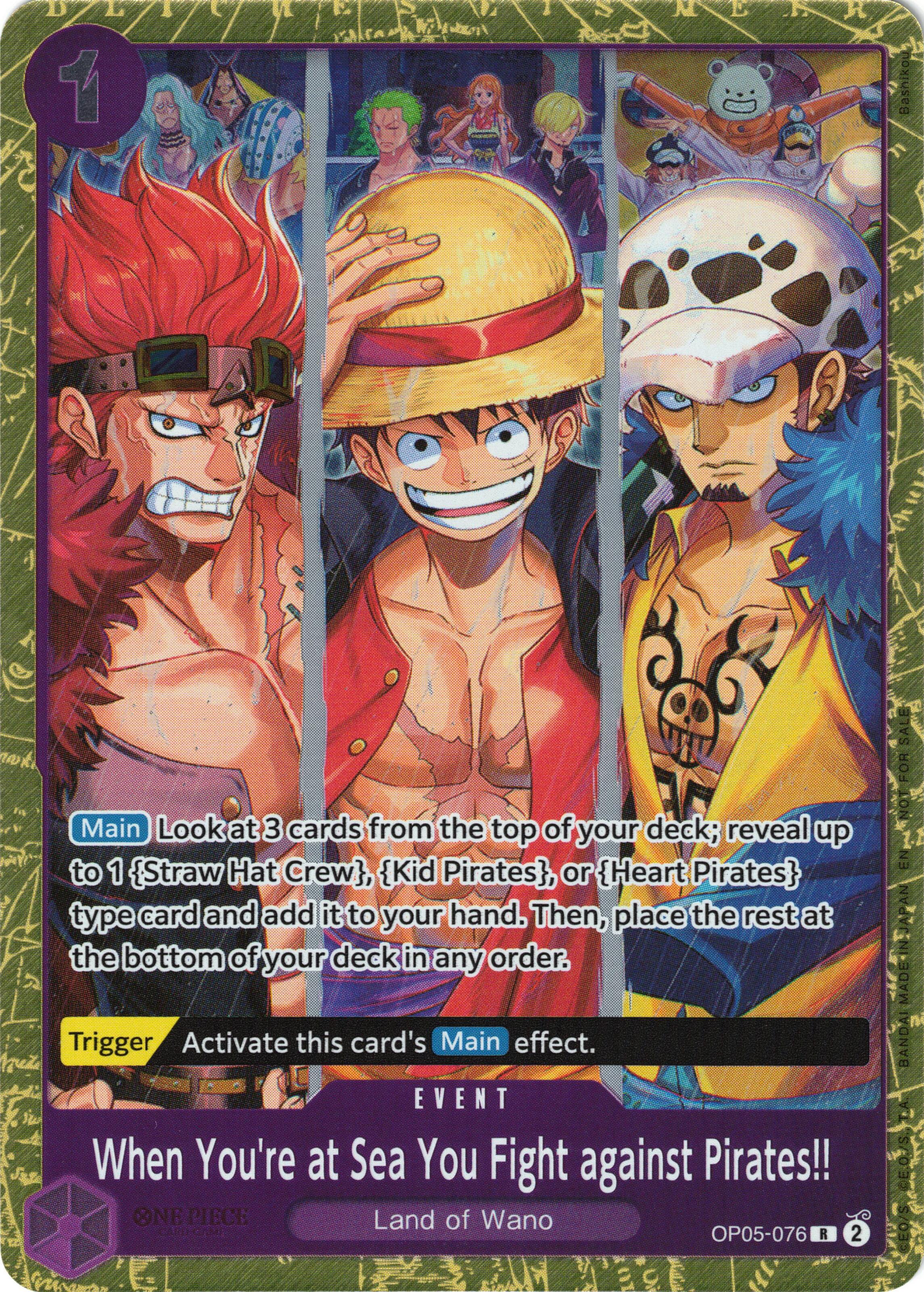 When You're at Sea You Fight against Pirates!! (2025 Pirates League Finals Textured Foil) [One Piece Promotion Cards] | Card Merchant Takapuna