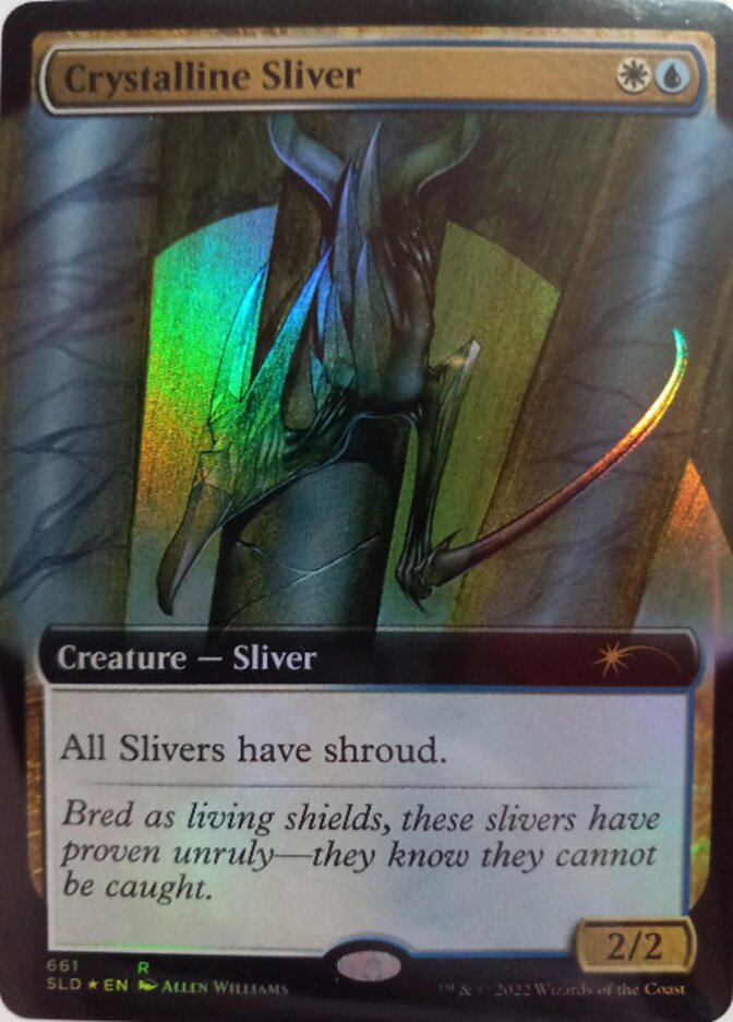 Crystalline Sliver (Extended Art) [Secret Lair Drop Promos] | Card Merchant Takapuna