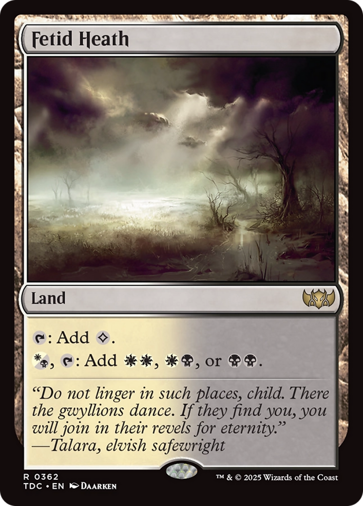 Fetid Heath [Tarkir: Dragonstorm Commander] | Card Merchant Takapuna