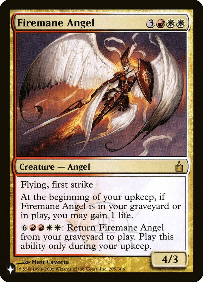 Firemane Angel [The List] | Card Merchant Takapuna