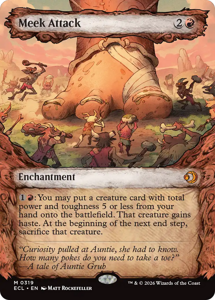 Meek Attack (319) (Showcase) [Lorwyn Eclipsed] | Card Merchant Takapuna