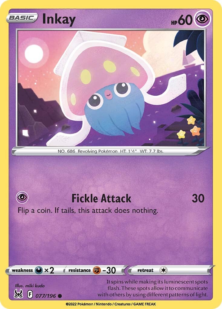 Inkay (077/196) [Sword & Shield: Lost Origin] | Card Merchant Takapuna