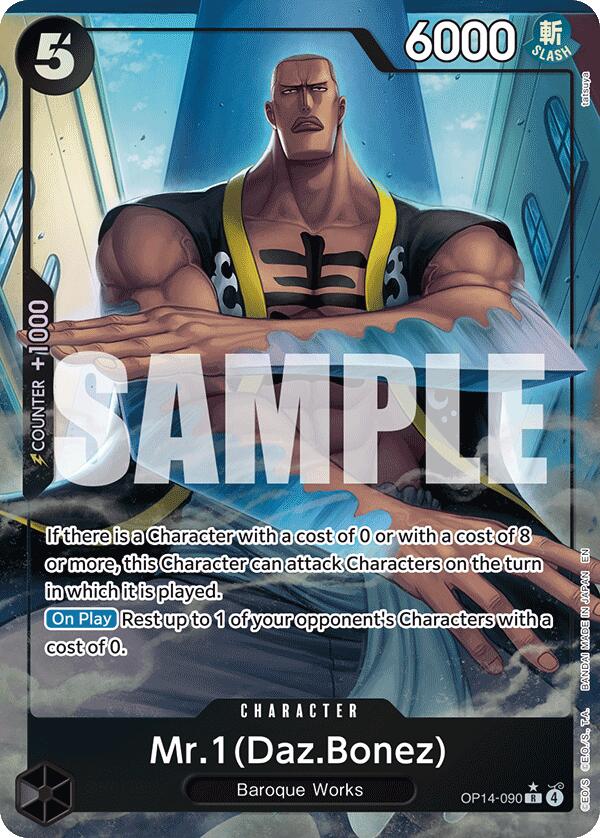 Mr.1 (Daz.Bonez) (Alternate Art) [The Azure Sea's Seven] | Card Merchant Takapuna