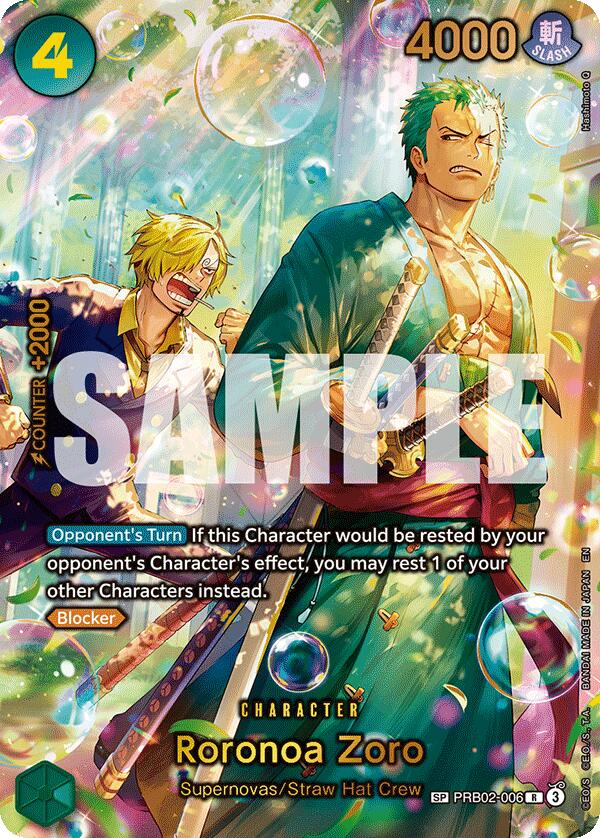 Roronoa Zoro (PRB02-006) (SP) (Alternate Art) [The Azure Sea's Seven] | Card Merchant Takapuna
