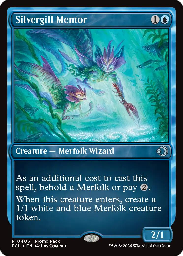 Silvergill Mentor [Lorwyn Eclipsed Promos] | Card Merchant Takapuna