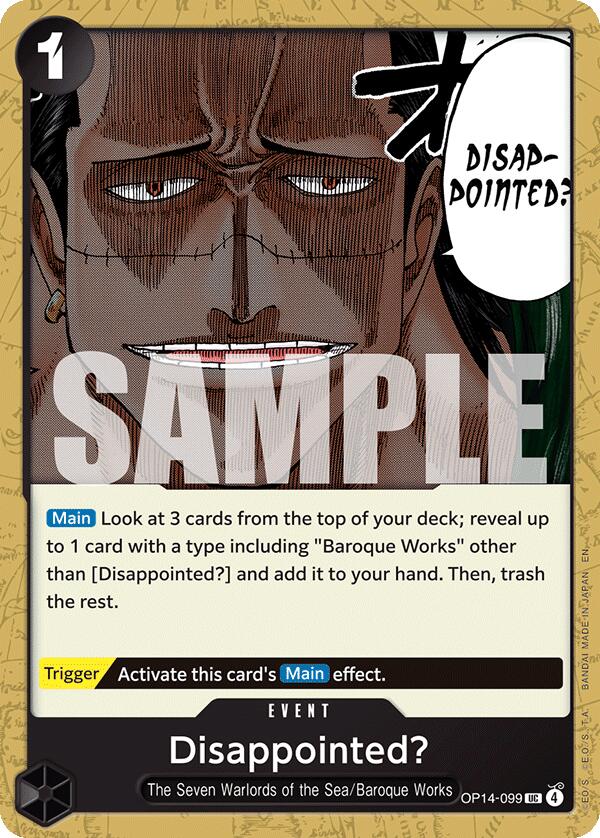 Disappointed? [The Azure Sea's Seven] | Card Merchant Takapuna