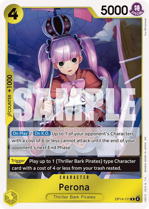 Perona (OP14-111) [The Azure Sea's Seven] | Card Merchant Takapuna