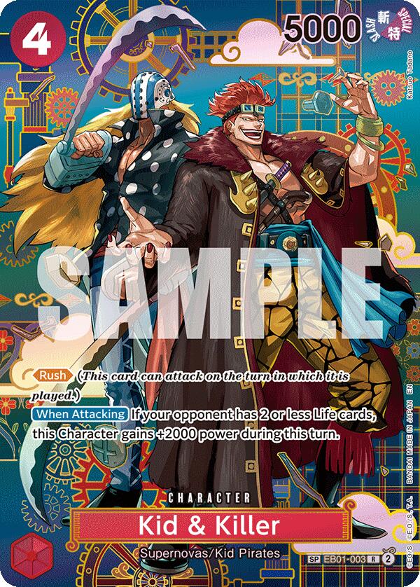 Kid & Killer (EB01-003) (SP) [The Azure Sea's Seven] | Card Merchant Takapuna