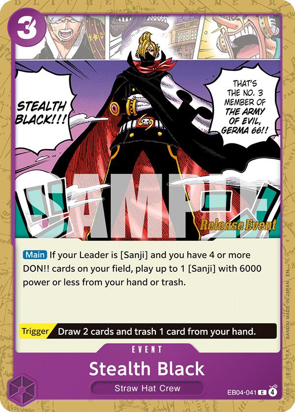 Stealth Black [The Azure Sea's Seven Release Event Cards] | Card Merchant Takapuna