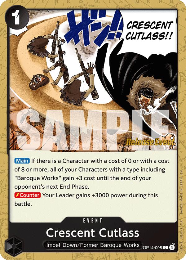 Crescent Cutlass [The Azure Sea's Seven Release Event Cards] | Card Merchant Takapuna