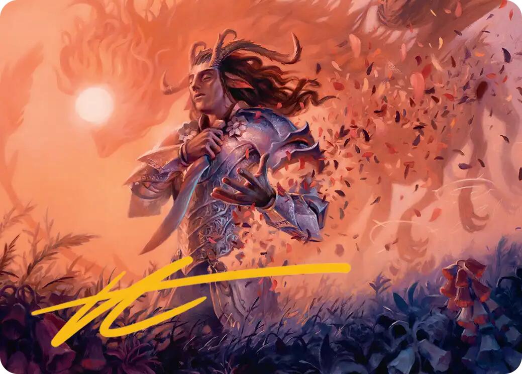 Rhys, the Evermore Art Card (Gold-Stamped Signature) [Lorwyn Eclipsed Art Series] | Card Merchant Takapuna