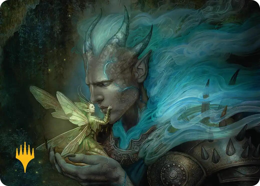 Run Away Together Art Card (Gold-Stamped Planeswalker Symbol) [Lorwyn Eclipsed Art Series] | Card Merchant Takapuna