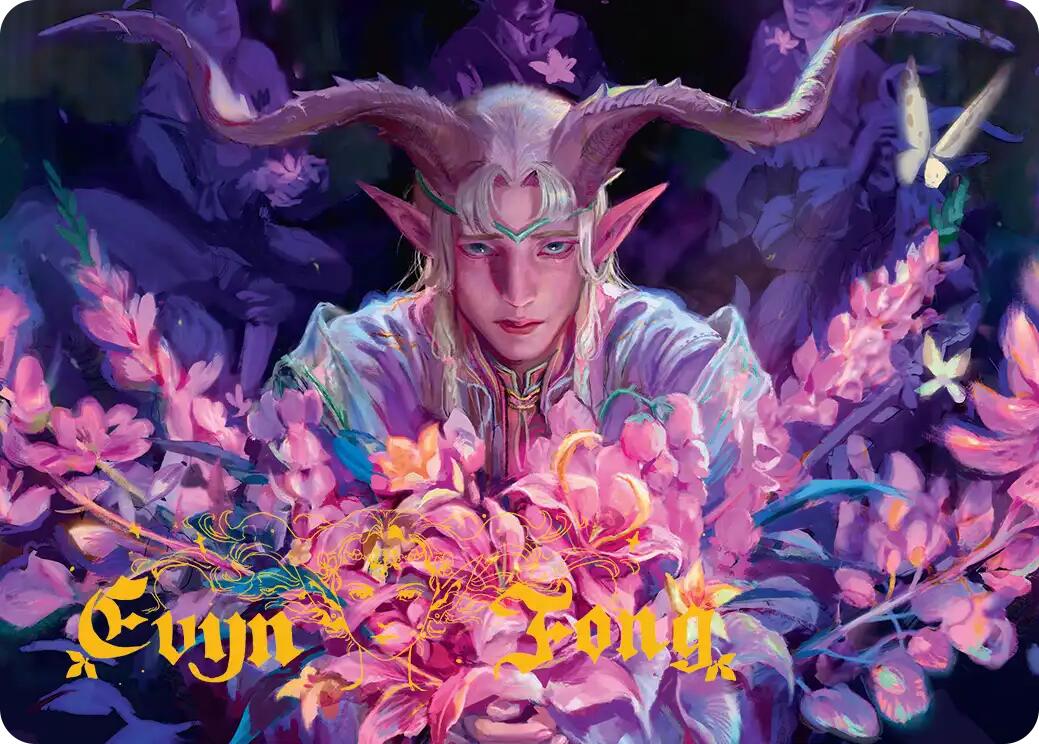 Dawnhand Eulogist Art Card (Gold-Stamped Signature) [Lorwyn Eclipsed Art Series] | Card Merchant Takapuna