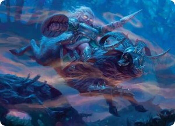 Bristlebane Outrider Art Card [Lorwyn Eclipsed Art Series] | Card Merchant Takapuna
