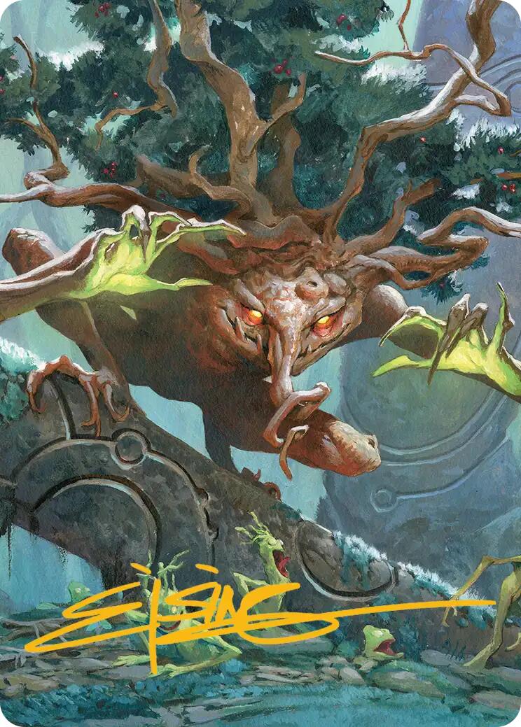 Ferrafor, Young Yew Art Card (Gold-Stamped Signature) [Lorwyn Eclipsed Art Series] | Card Merchant Takapuna