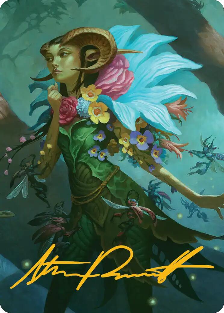 Maralen, Fae Ascendant Art Card (Gold-Stamped Signature) [Lorwyn Eclipsed Art Series] | Card Merchant Takapuna