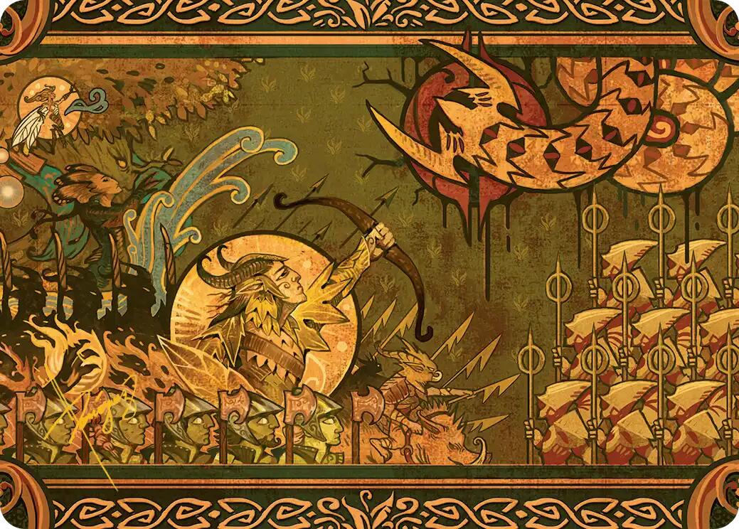 Chronicle of Victory Art Card (Gold-Stamped Signature) [Lorwyn Eclipsed Art Series] | Card Merchant Takapuna