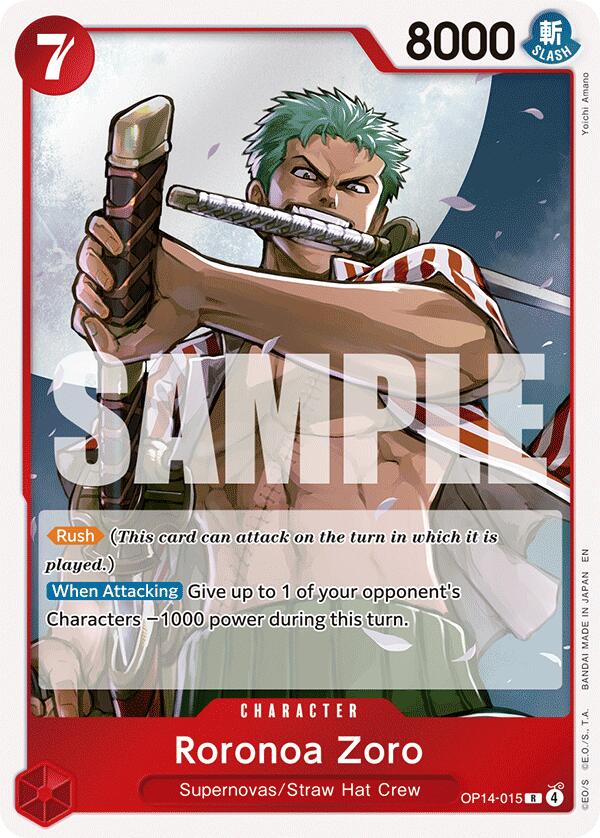 Roronoa Zoro (OP14-015) [The Azure Sea's Seven] | Card Merchant Takapuna