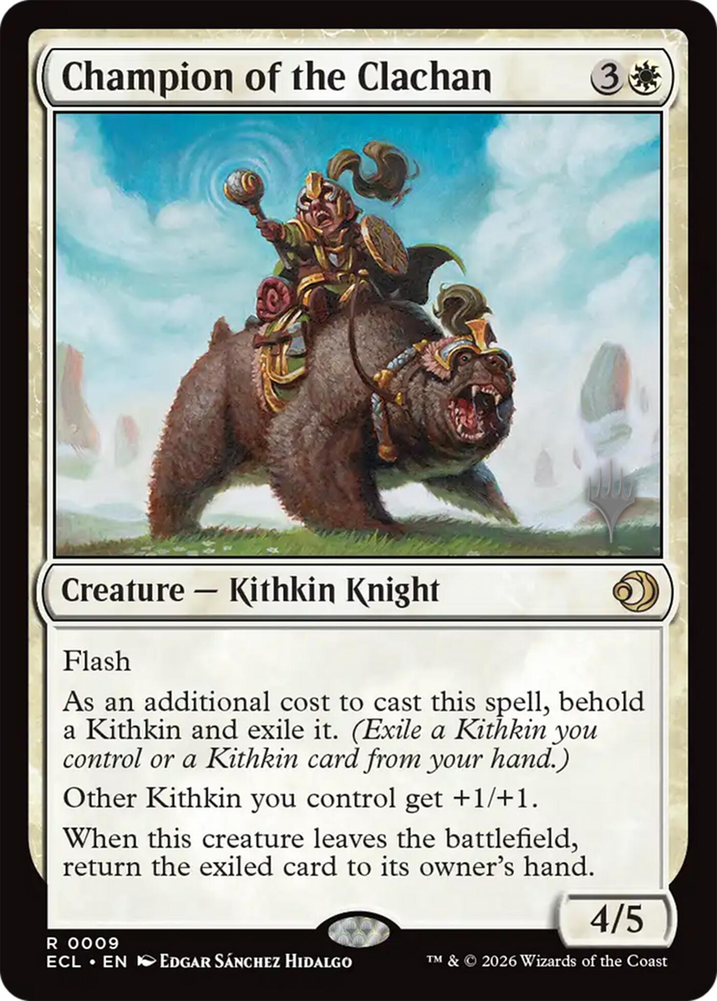 Champion of the Clachan [Lorwyn Eclipsed Promos] | Card Merchant Takapuna