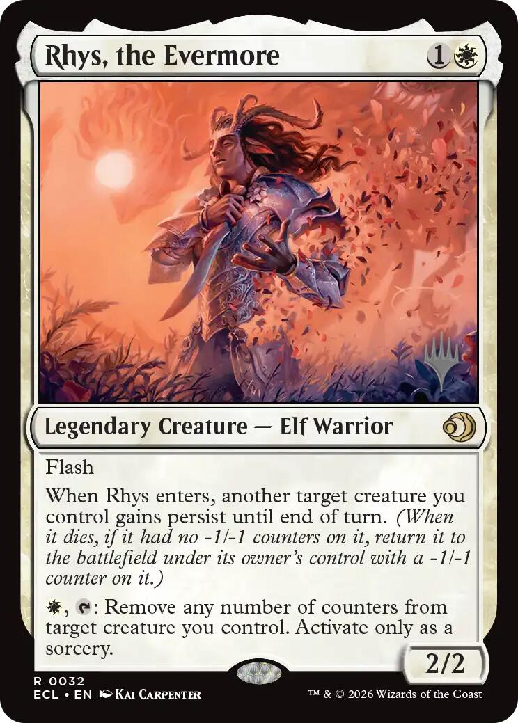 Rhys, the Evermore [Lorwyn Eclipsed Promos] | Card Merchant Takapuna